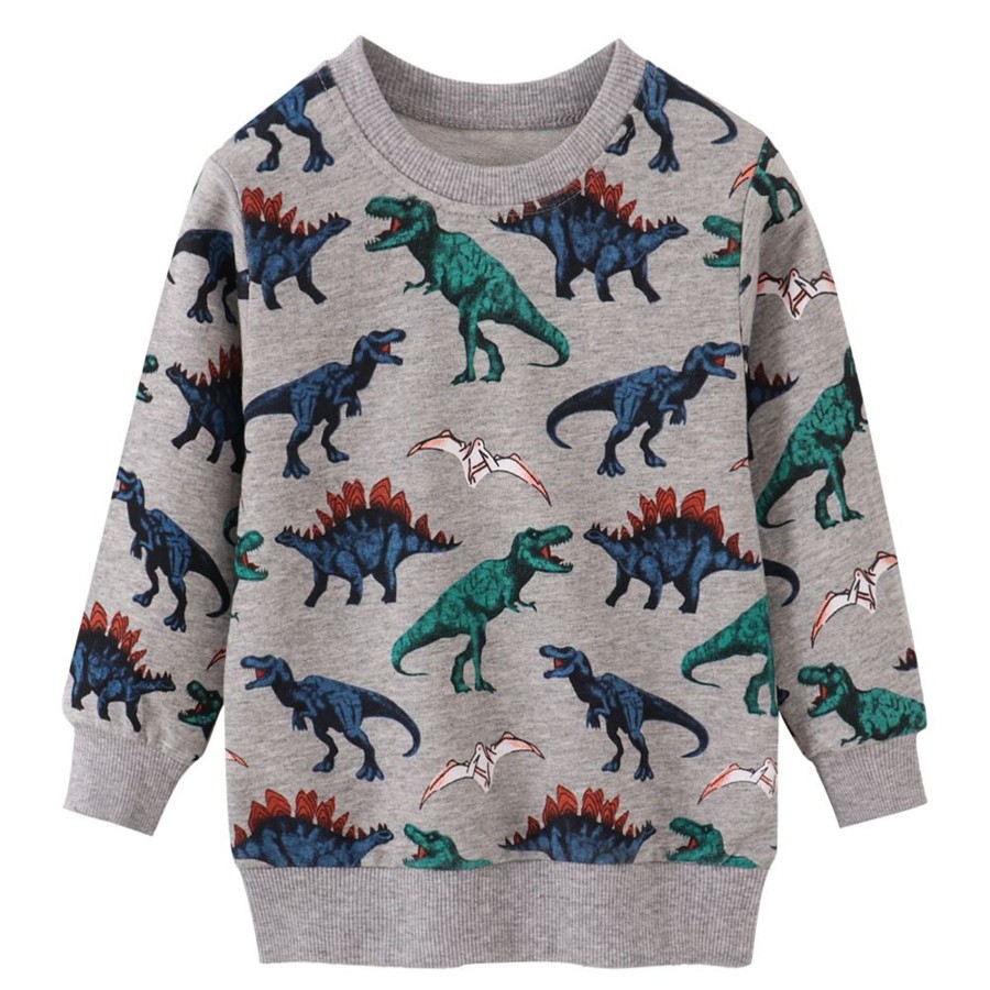 Kids Origami Doll | Cool Dinosaurs Kids Pullover (Low In Stock/2,5&6 Yrs Old)