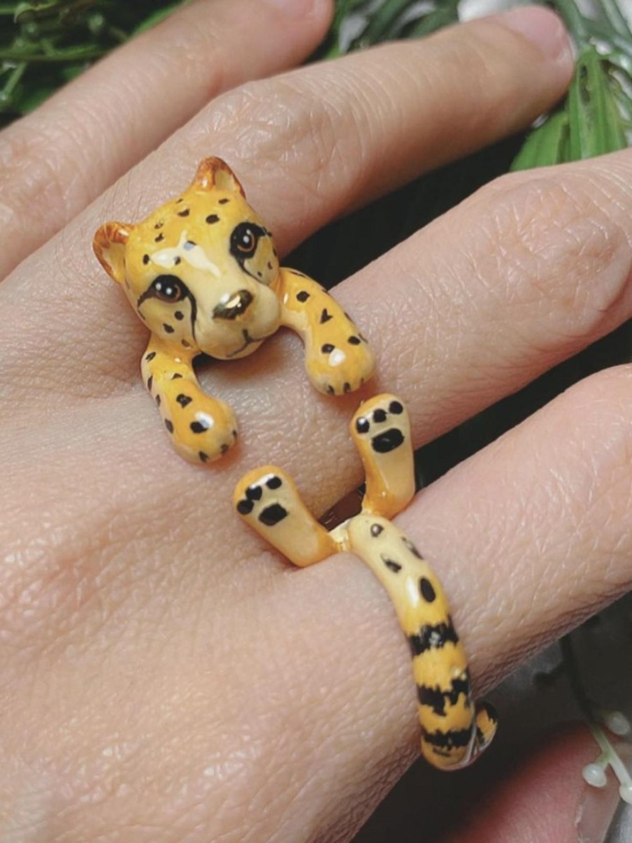 Jewellery Origami Doll | Handmade Cheetah Ring