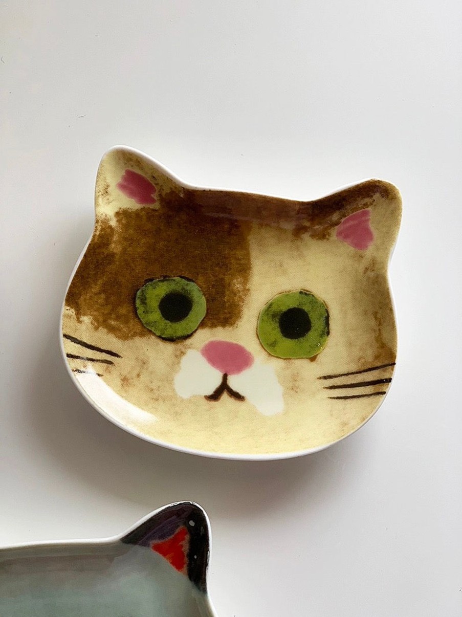 Homestyle Origami Doll | Ceramic Jewellery Dish-Cats