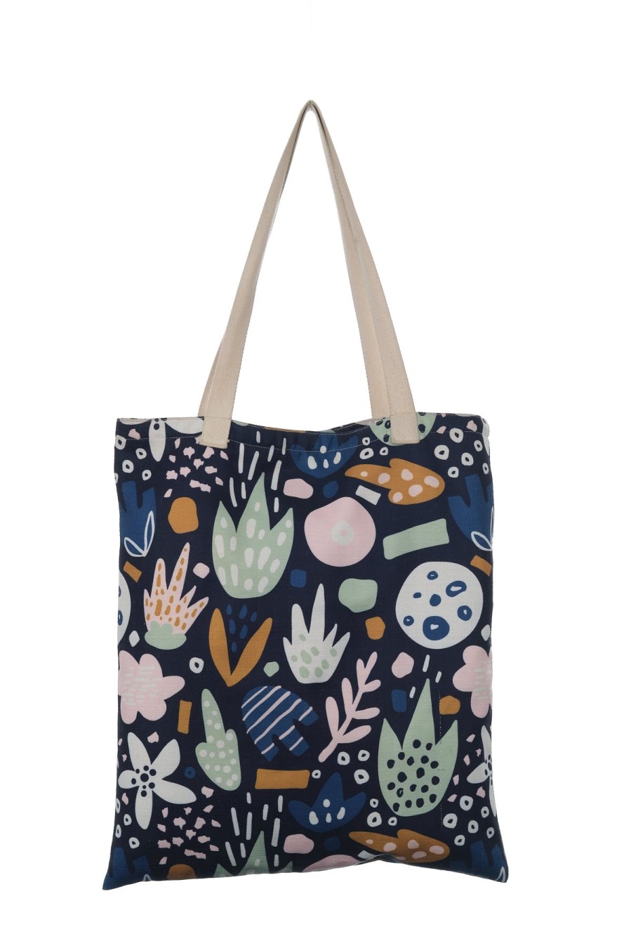 Bags Origami Doll | Tote Bag-Blue Floral