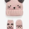 Kids Origami Doll | Meow Beanie And Mitten Kids Set