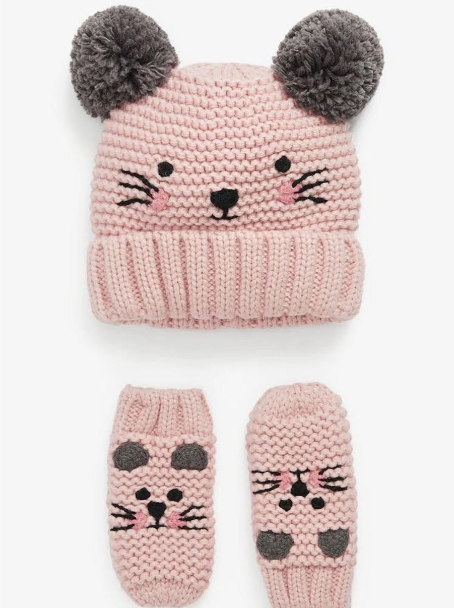 Kids Origami Doll | Meow Beanie And Mitten Kids Set