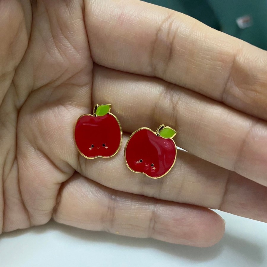 Jewellery Origami Doll | Apple Earring