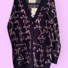 Women Origami Doll | Mr Meow Cardigan