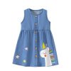 Kids Origami Doll | Unicorn Denim Dress