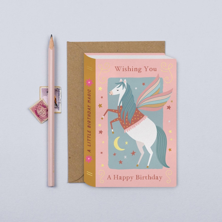 Homestyle Natalie Alex Designs | Pegasus Book Kid'S Birthday Card | Children'S Birthday Card