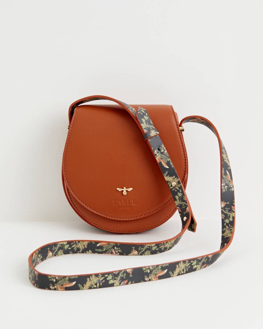 Bags Fable England | Fable London A Night'S Tale Saddle Bag Tan