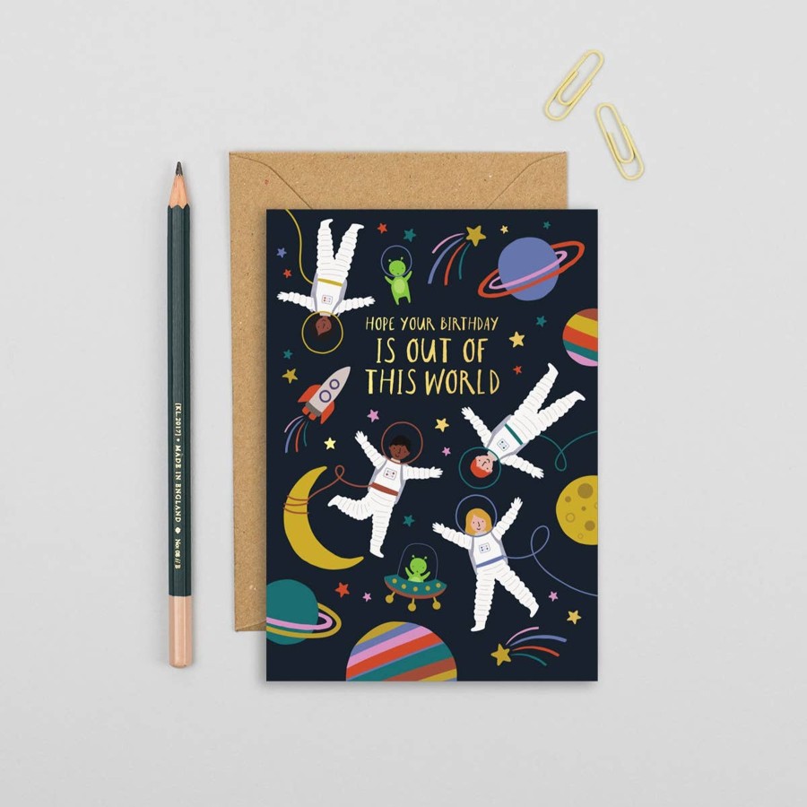 Homestyle Mifkins | Space Birthday Card | Kids Card | Childrens Card