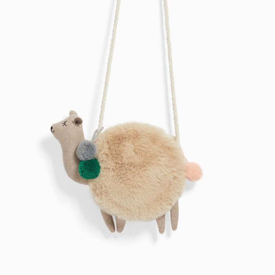 Kids Origami Doll | Fluffy Camel With Pom Pom Kids Bag