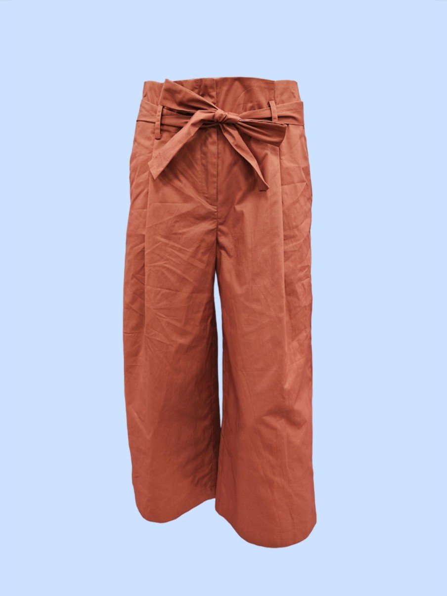 Women Origami Doll | Zoey Pants-Brown