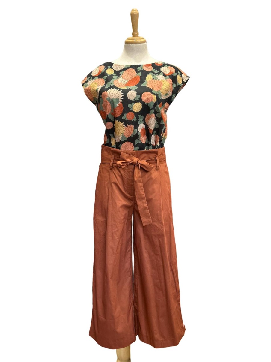 Women Origami Doll | Zoey Pants-Brown