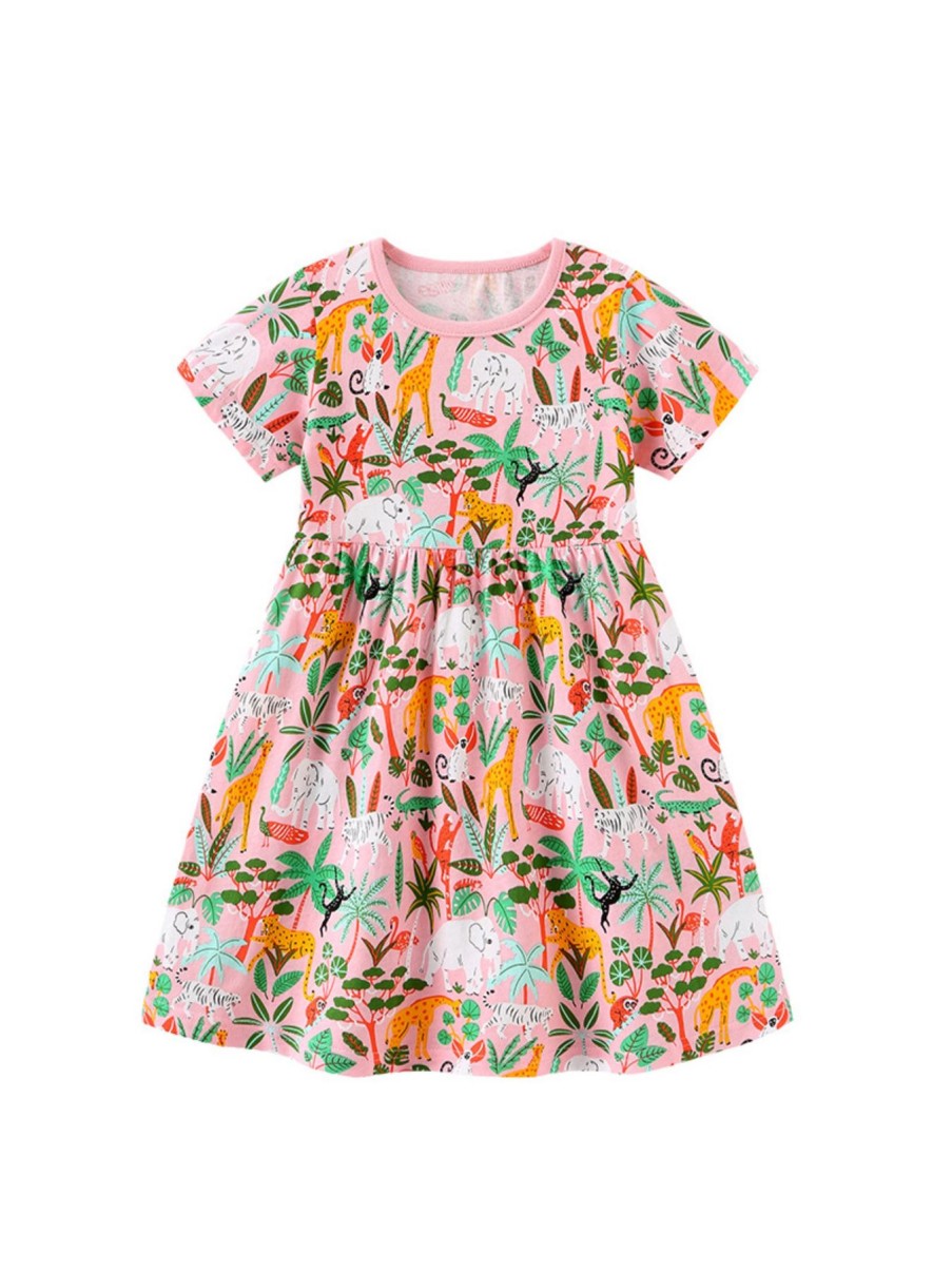 Kids Origami Doll | Safari Cotton Dress