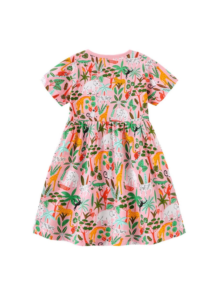 Kids Origami Doll | Safari Cotton Dress