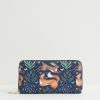 Bags Fable England | Fable Large Purse Catherine Rowe Navy Fox Rabbit