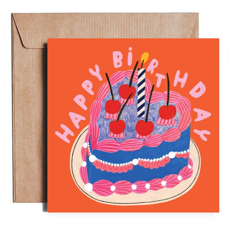 Homestyle Daria Solak Illustrations | Birthday Cake Card