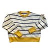 Women Origami Doll | Retro Stripe Cropped Pullover