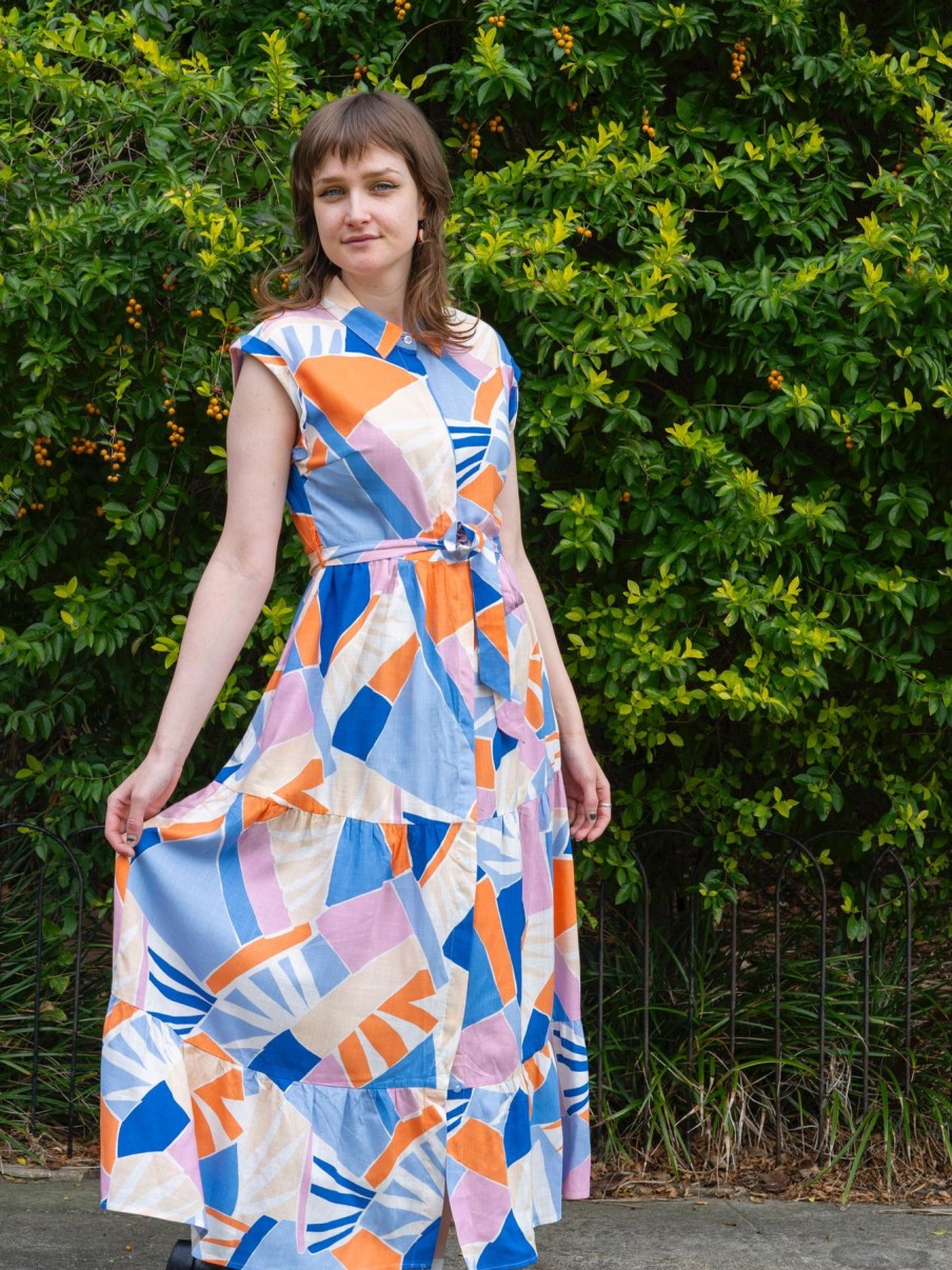 Women Origami Doll | Marley Dress-Abstract