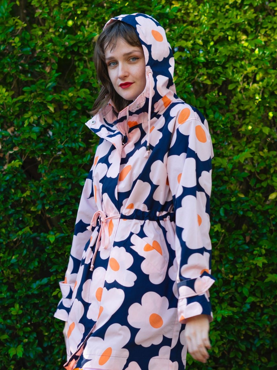 Women Origami Doll | Harper Coat-Poppy