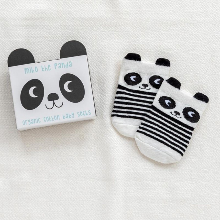 Homestyle Rex London | Rex Pair Of Baby Socks-Miko The Panda (One Pair)