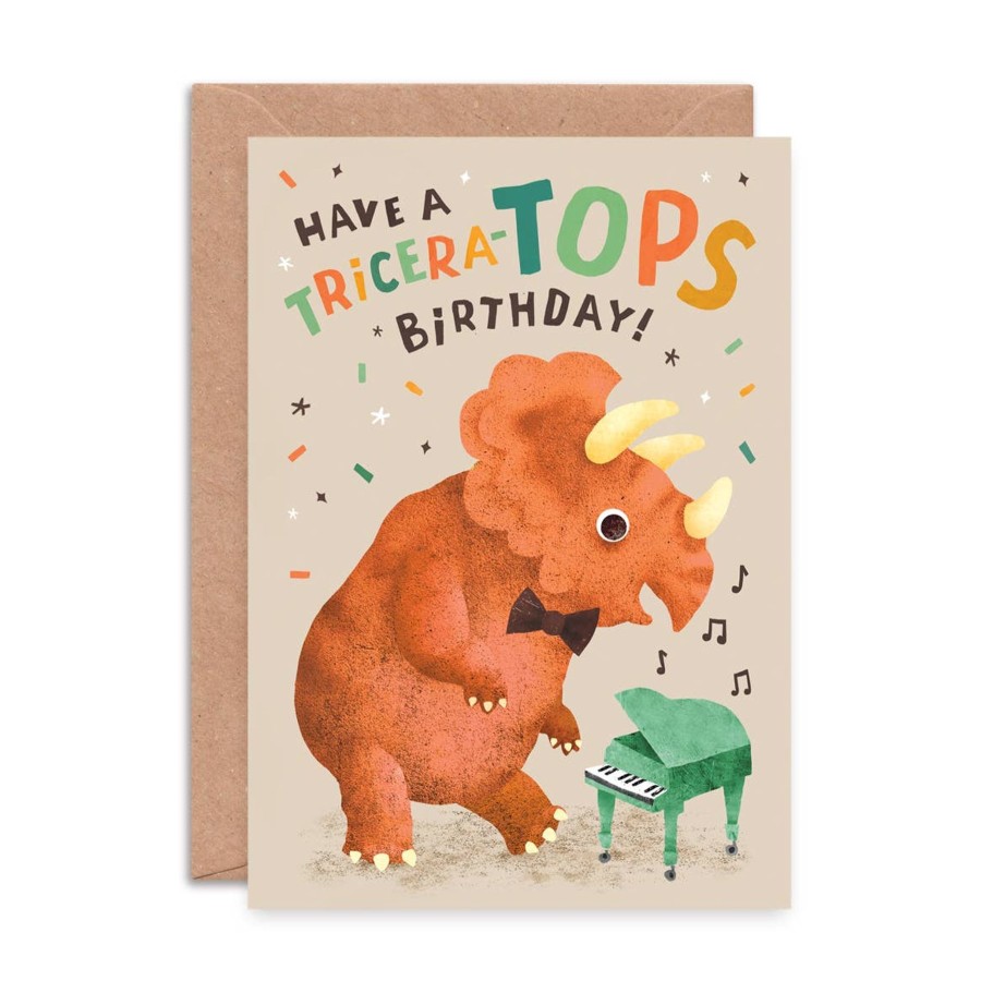 Homestyle Emily Nash Illustration | Tricera-Tops Birthday Card