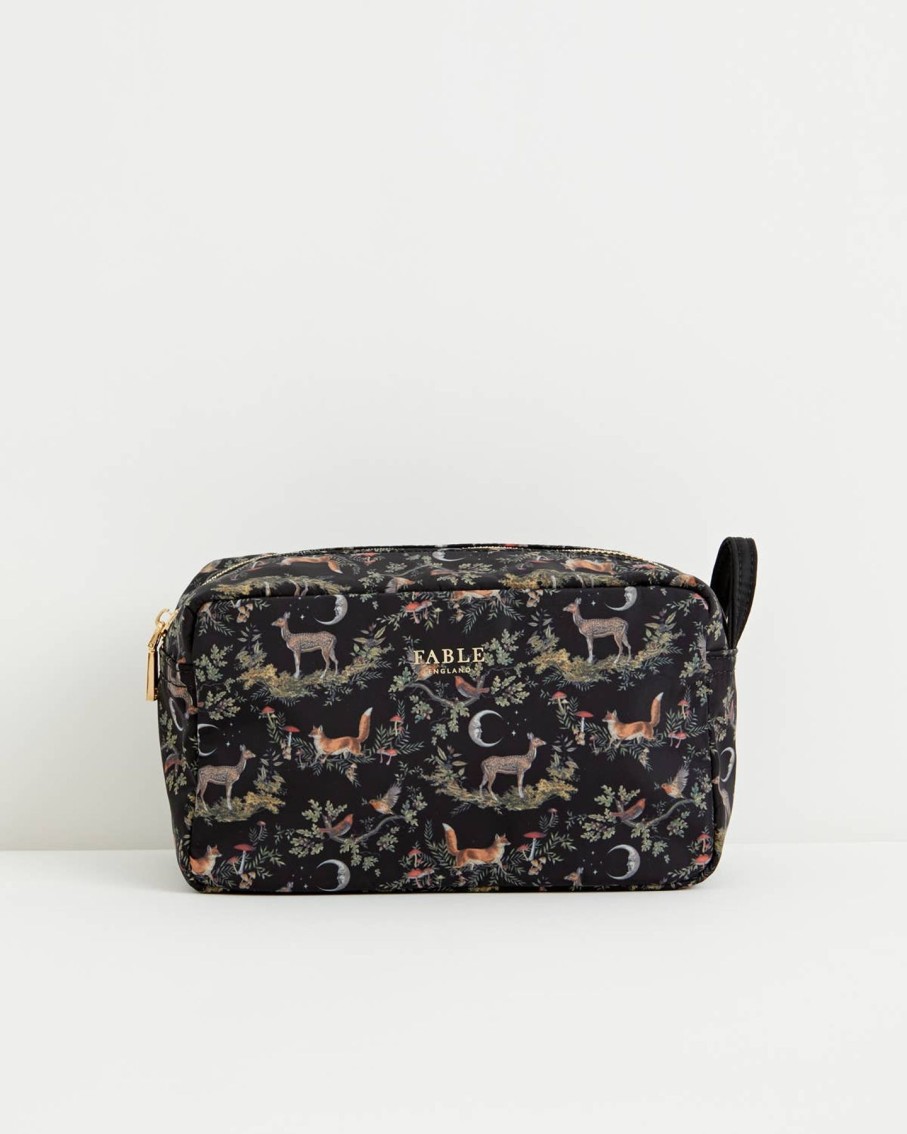 Bags Fable England | Fable A Night'S Tale Woodland Pouch Black