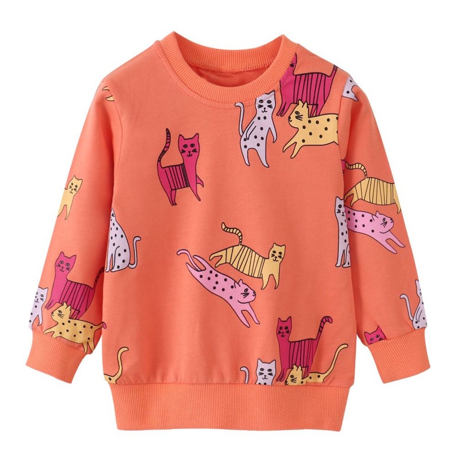 Kids Origami Doll | Cats In A Group Kids Pullover (Low In Stock/6&7 Yrs Old)