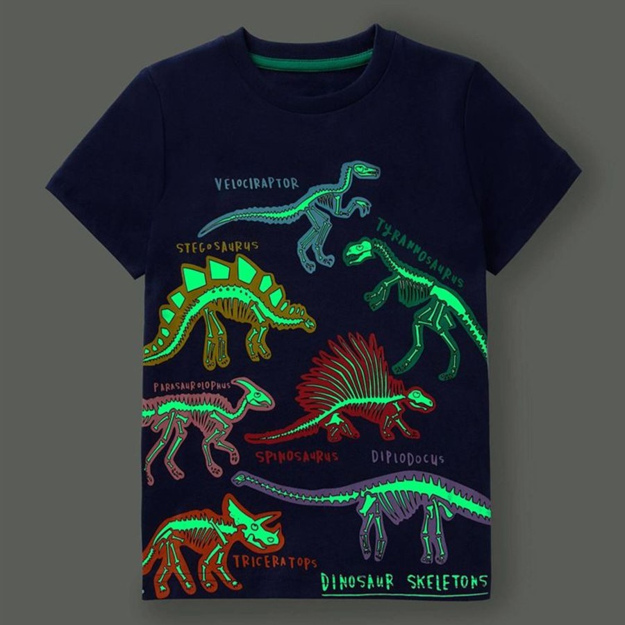 Kids Origami Doll | Glow In The Dark Dinosaur Tee ( Size 2 Only)