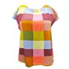 Women Origami Doll | Lindsey Top-Multi Colour Check Linen