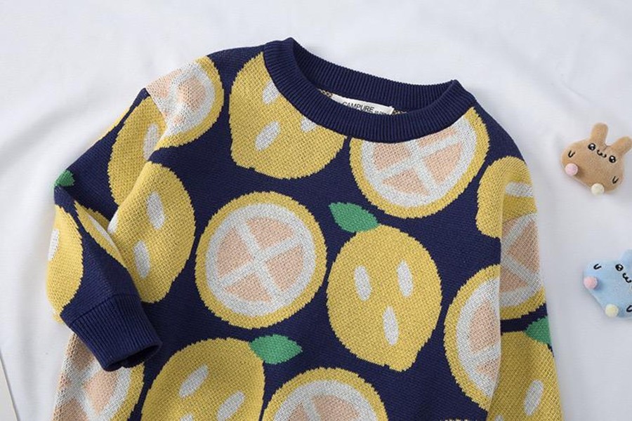 Kids Origami Doll | Lemon Kids Pullover (Last One/5 Yrs Old)