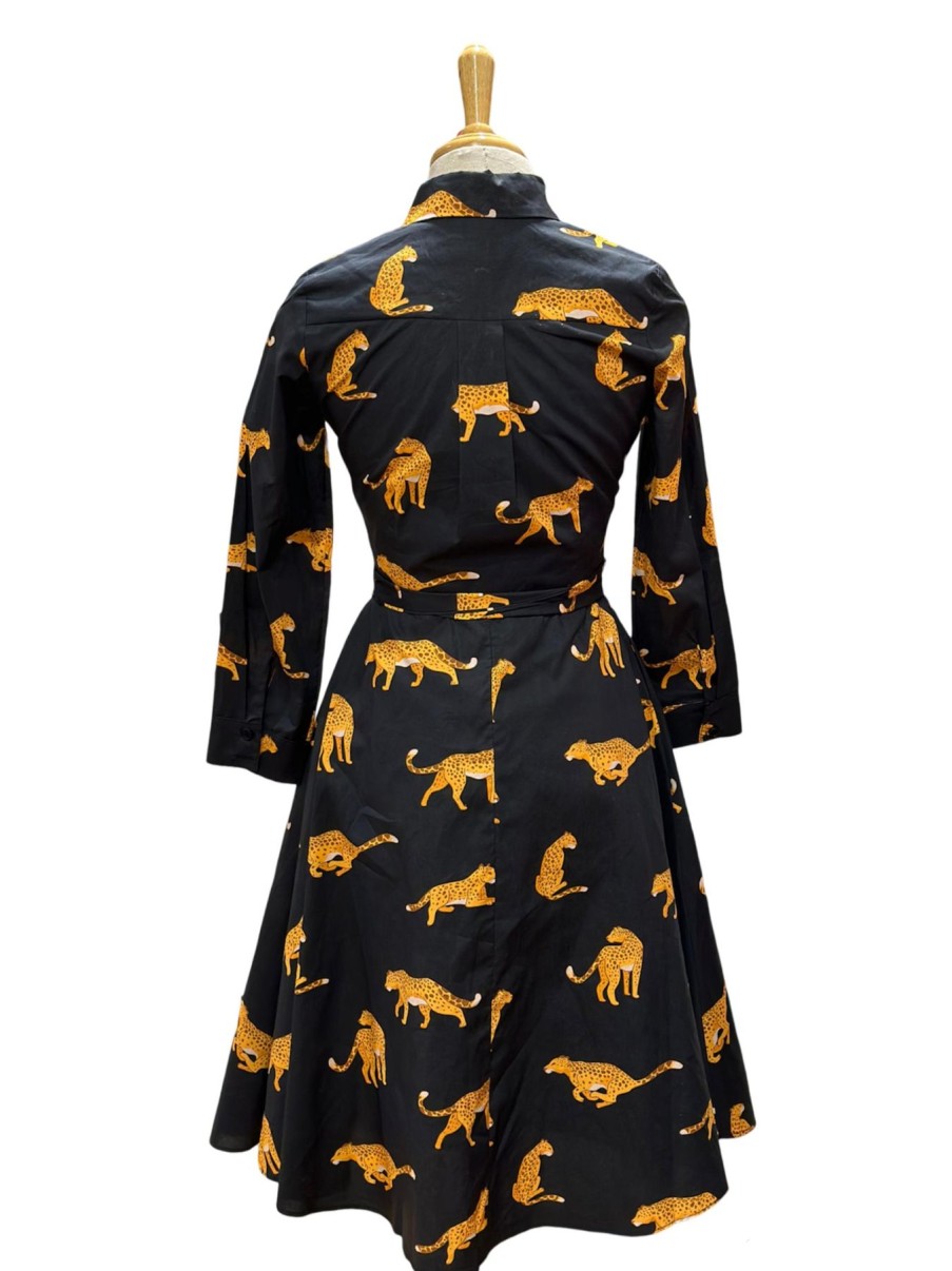 Women Origami Doll | Sophia Dress-Leopard