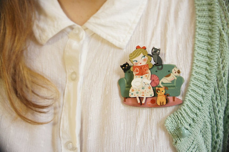 Jewellery Laliblue | Laliblue Brooch Cat Lover