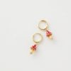 Jewellery Fable England | Fable Enamel Mushroom Huggie Earrings