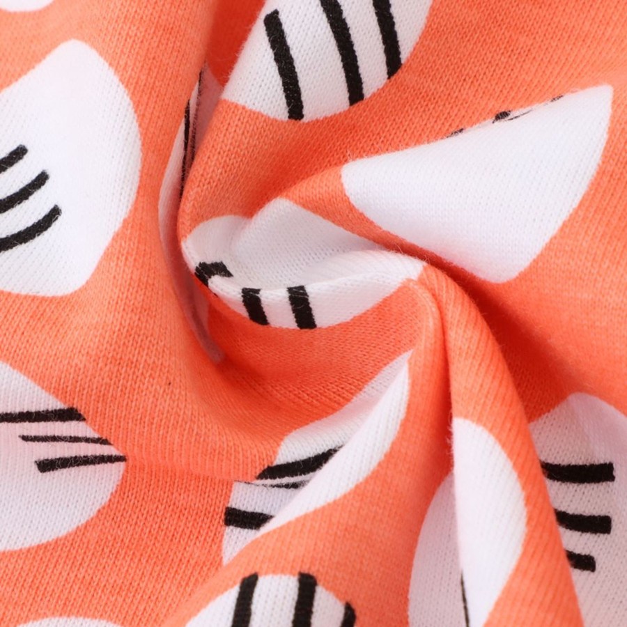 Kids Origami Doll | Orange Polkadot Cat Girl Dress (Low In Stock/3,5& 6Yrs Old)