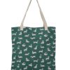 Bags Origami Doll | Tote Bag-Green Dachshund