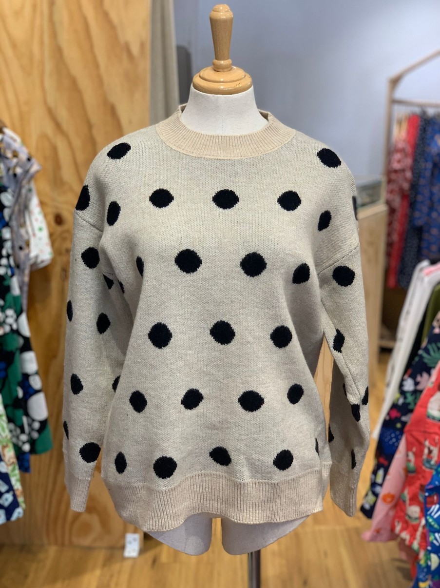 Women Origami Doll | Polkadot Pullover (3 Colours Available)