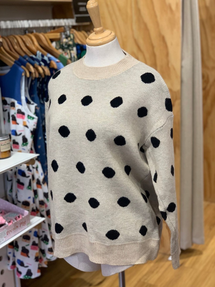 Women Origami Doll | Polkadot Pullover (3 Colours Available)