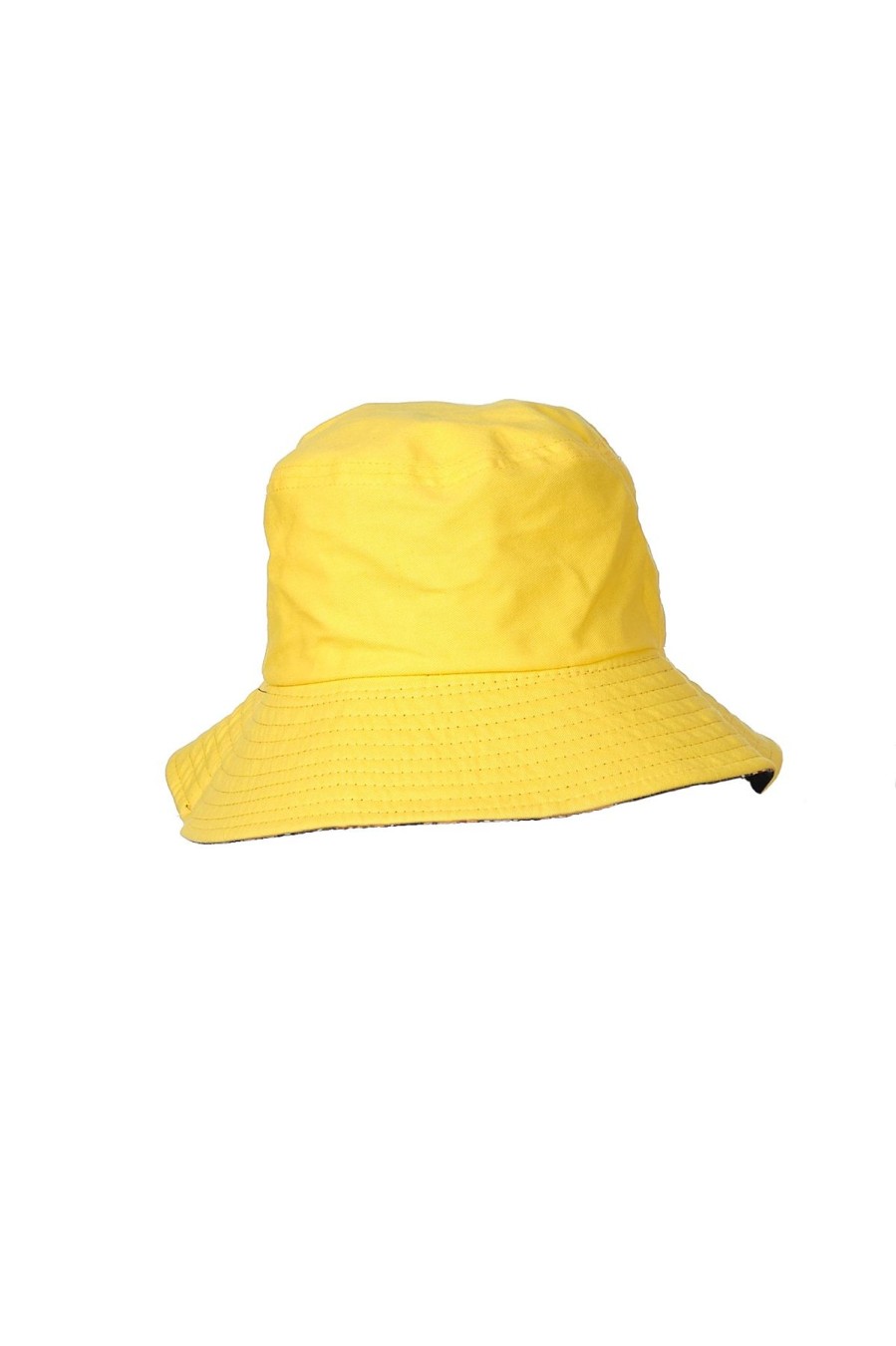 Homestyle Origami Doll | Reversible Adult Bucket Hat-Cat Yellow