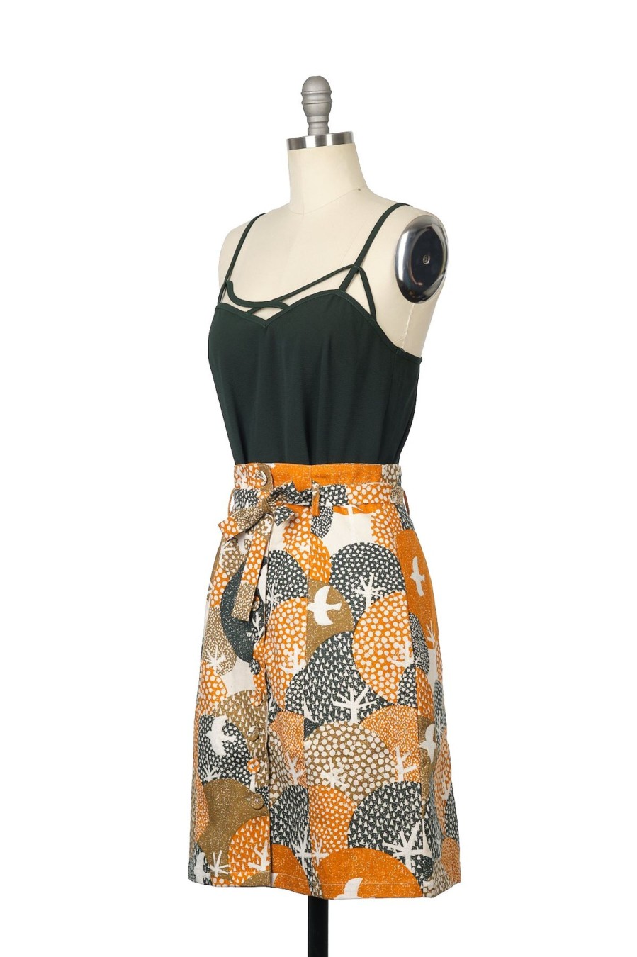 Women Origami Doll | Best Time Of My Life Skirt-Mountain Orange( Low In Stock)