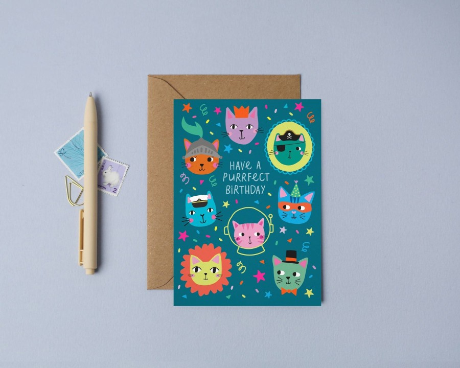 Homestyle Mifkins | Party Cats | Birthday Card | Kid'S Birthday Card