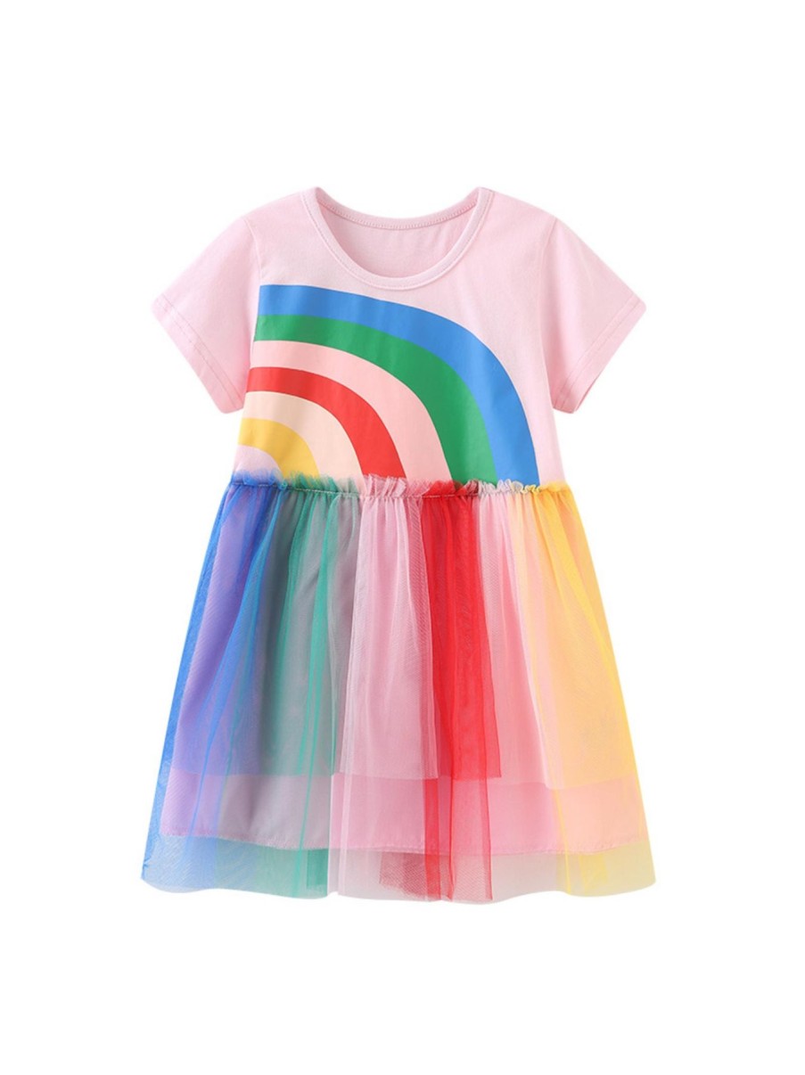 Kids Origami Doll | Rainbow Tutu Dress (Size 2 & 3 Years Old Only)