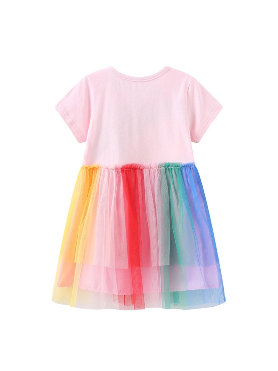 Kids Origami Doll | Rainbow Tutu Dress (Size 2 & 3 Years Old Only)