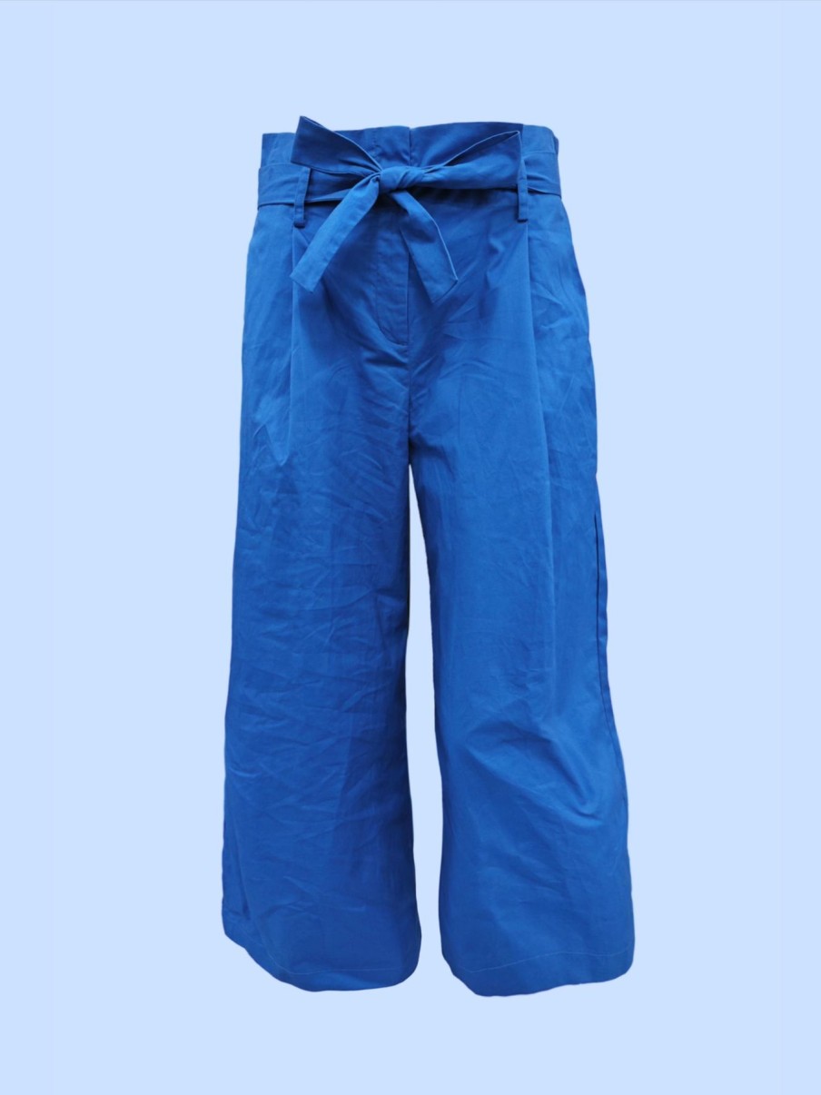 Women Origami Doll | Zoey Pants-Blue