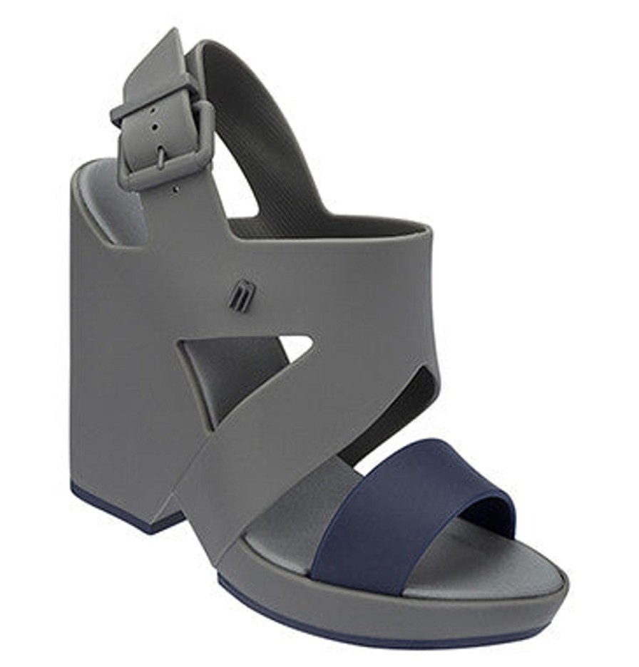 Shoes Melissa | Melissa Flip-Grey Navy Grey/Navy Matt