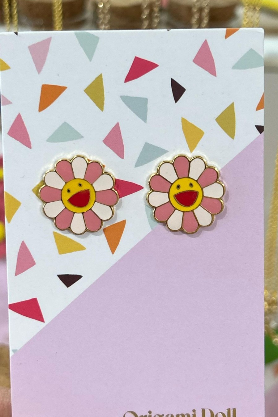 Jewellery Origami Doll | Happy Sunflower Earring