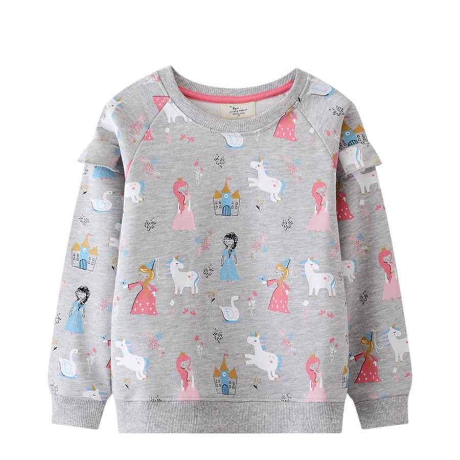 Kids Origami Doll | Princesses And The Unicorn Pullover (Last One/5 Yrs Old)