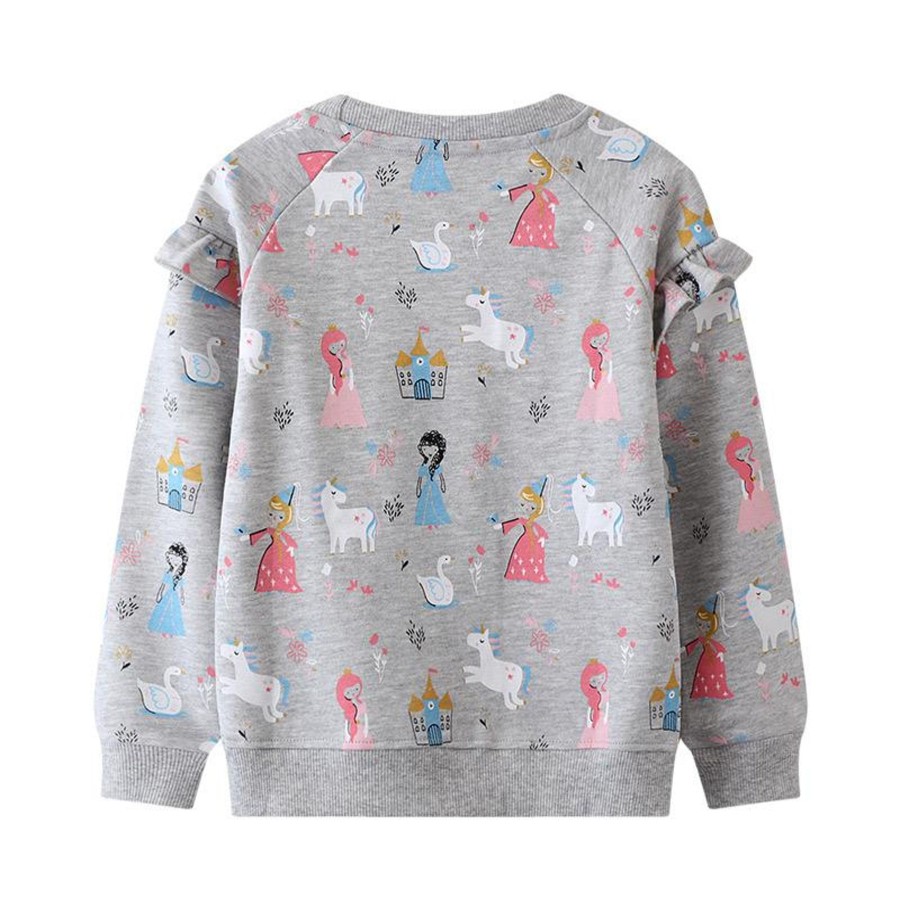 Kids Origami Doll | Princesses And The Unicorn Pullover (Last One/5 Yrs Old)