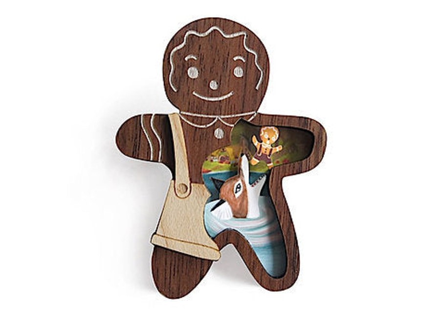 Jewellery Laliblue | Laliblue Gingerbread Man Brooch By Laliblue