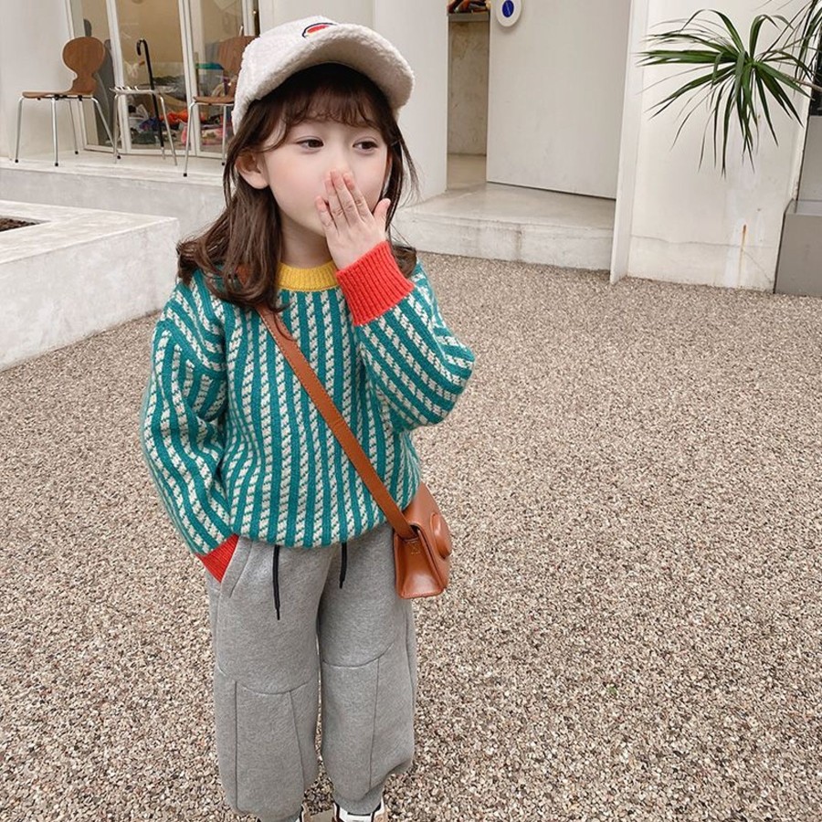 Kids Origami Doll | Retro Knit Kids Pullover (Low In Stock/5-6 Yrs Old& 6-7 Yrs Old)