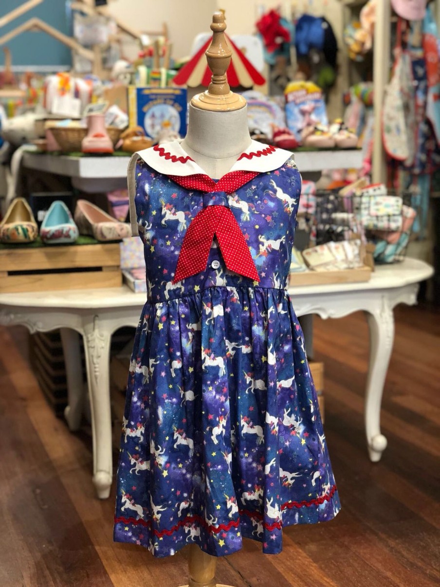 Kids Origami Doll | Sailor Girl Dress-Unicorn (Low In Stock/Size: 2 &3 Yrs Old)