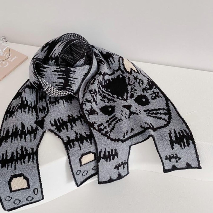 Homestyle Origami Doll | Black Cat Scarf